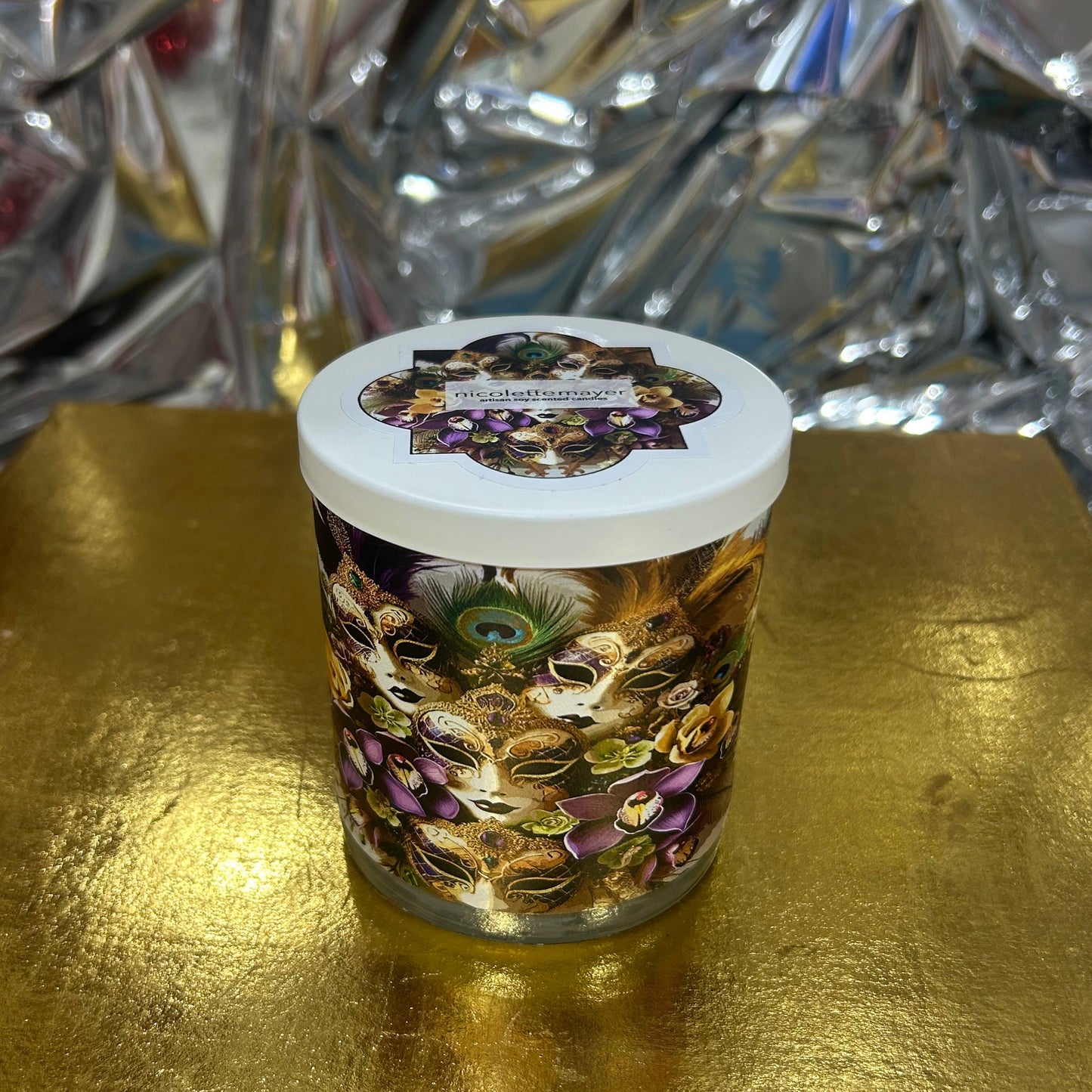 Mardi Gras Masks Soy Candle