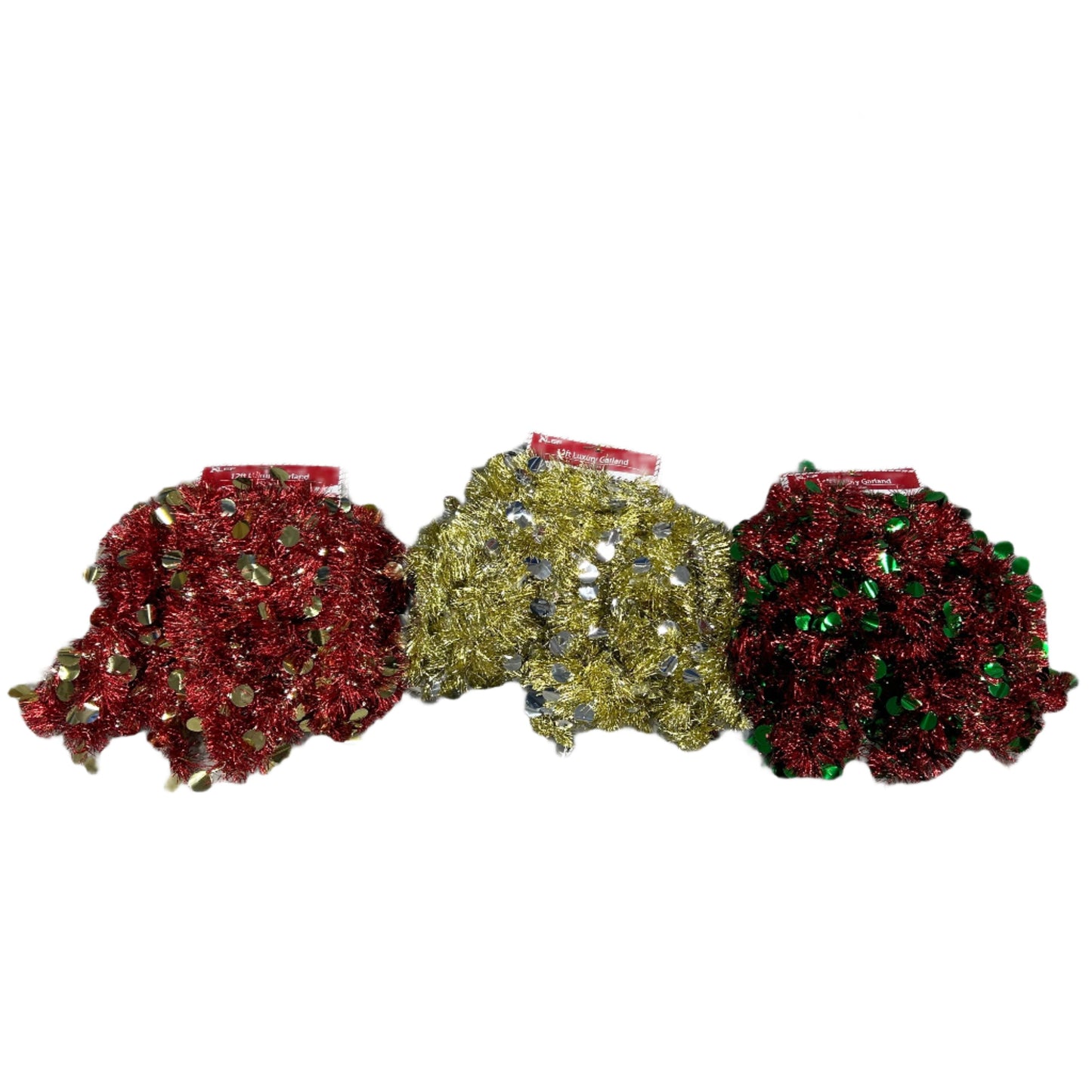 12' Garland, Shiny Dots Assorted Colors