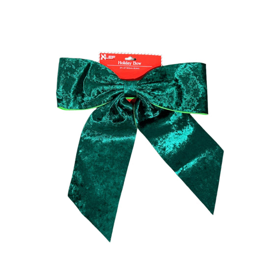 Green Velour Sponge Bow