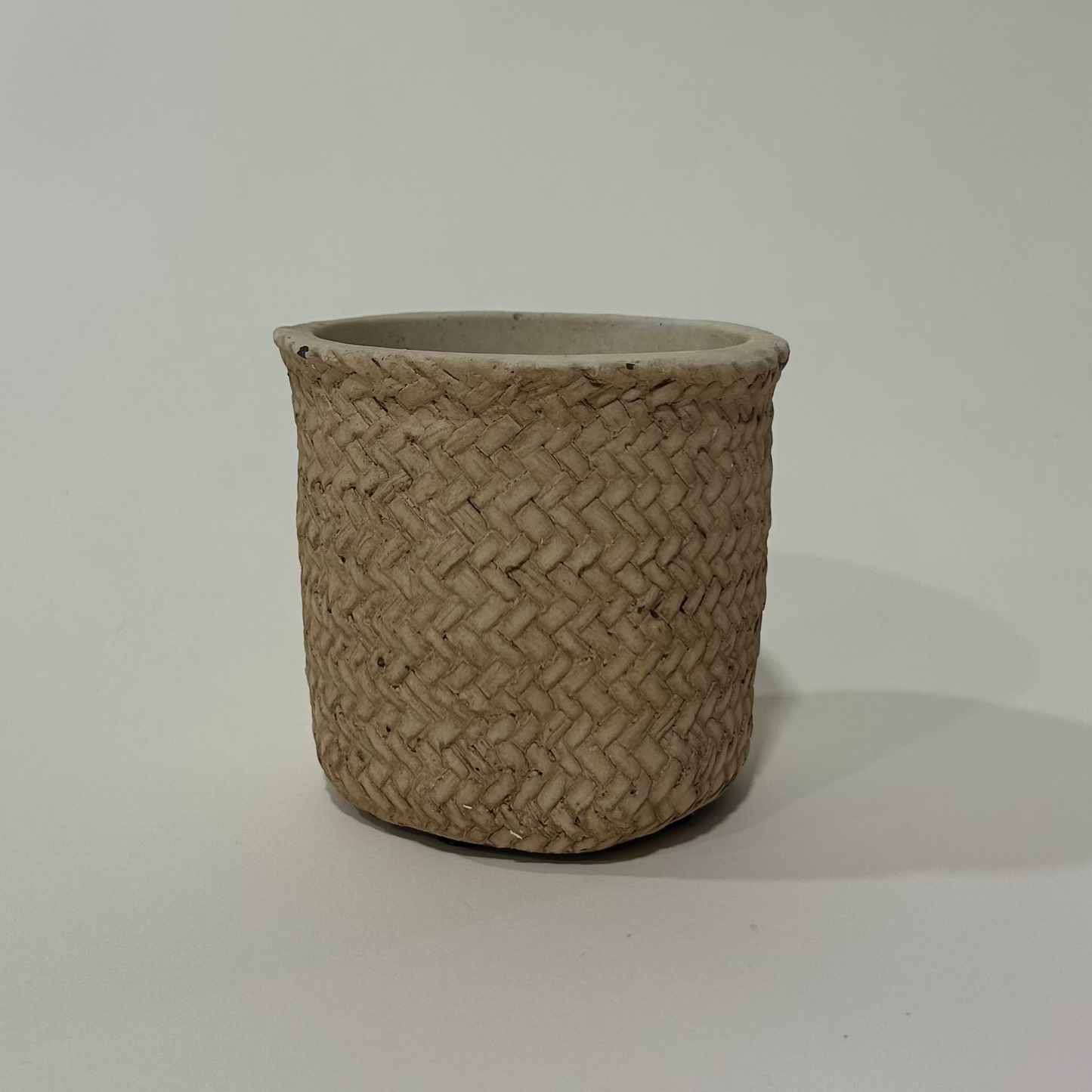 Small Cement Basket Planter
