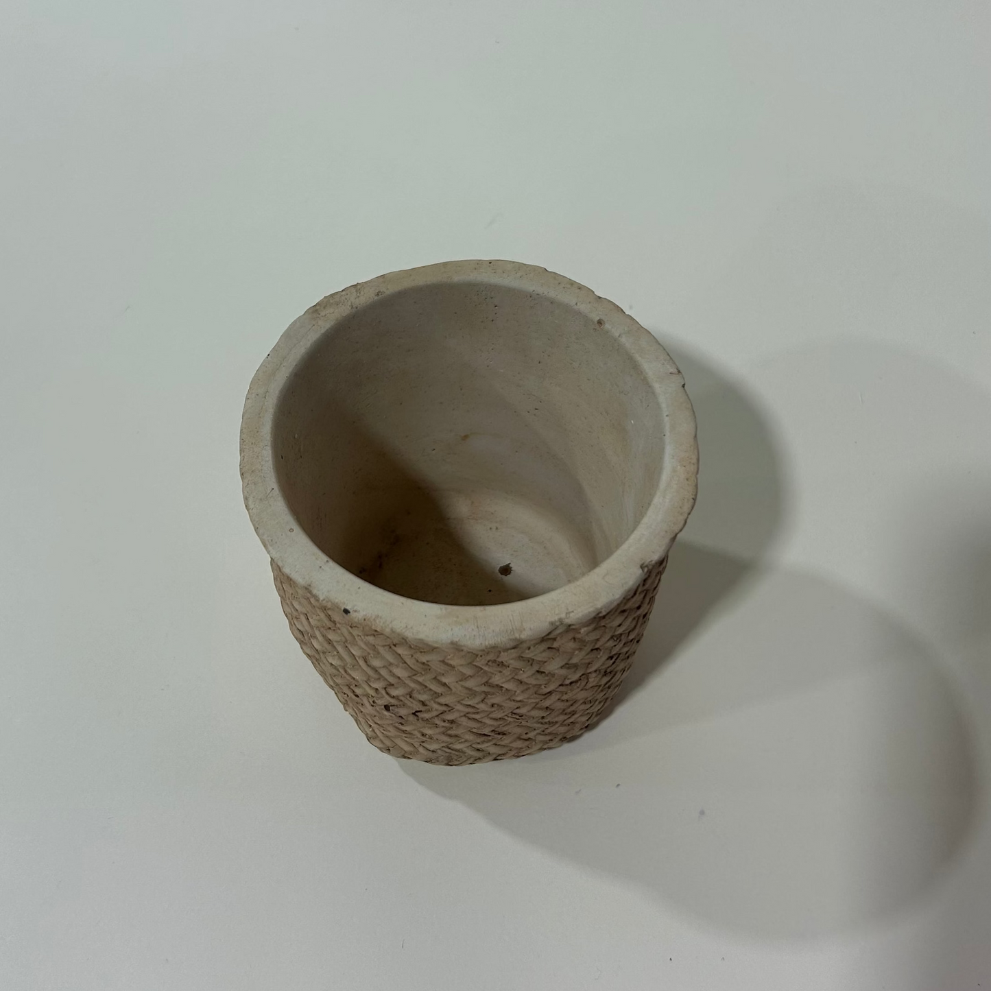 Small Cement Basket Planter