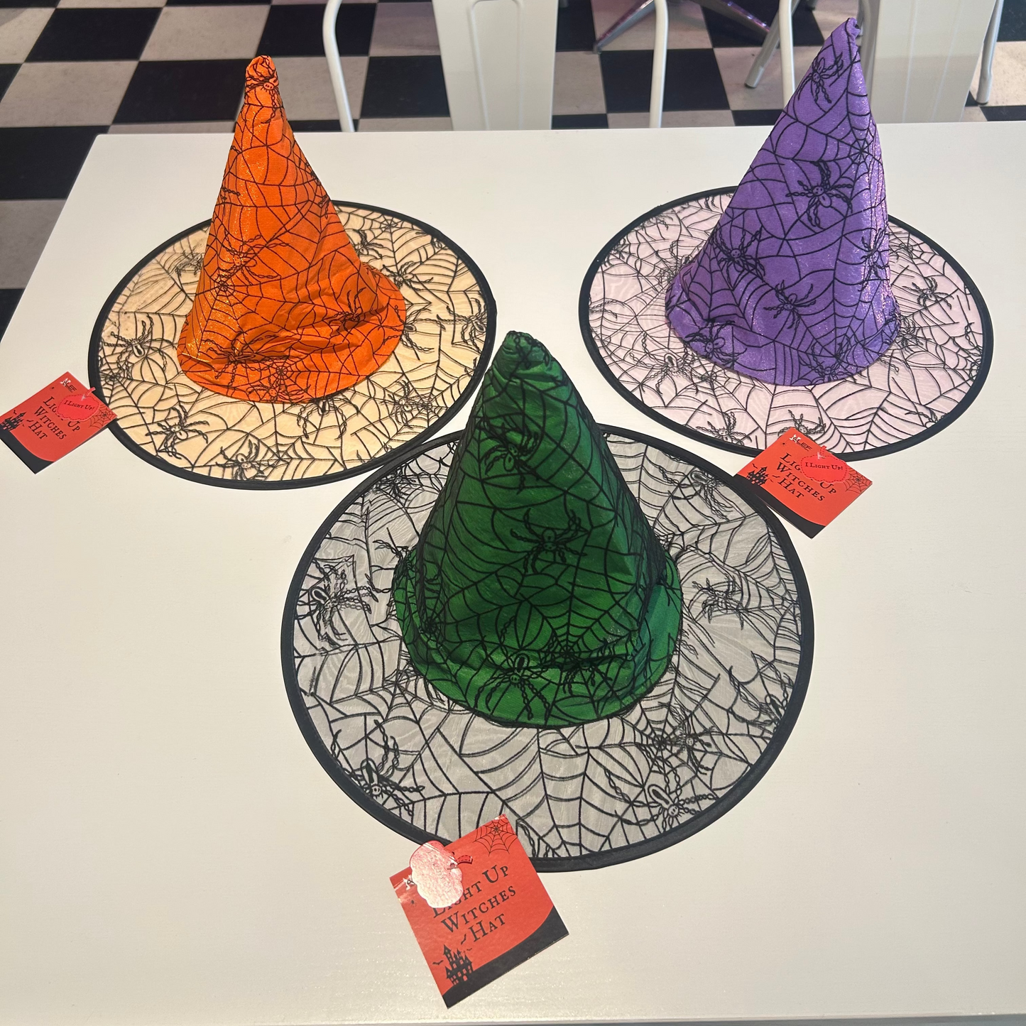 Light Up Witches Web Hat