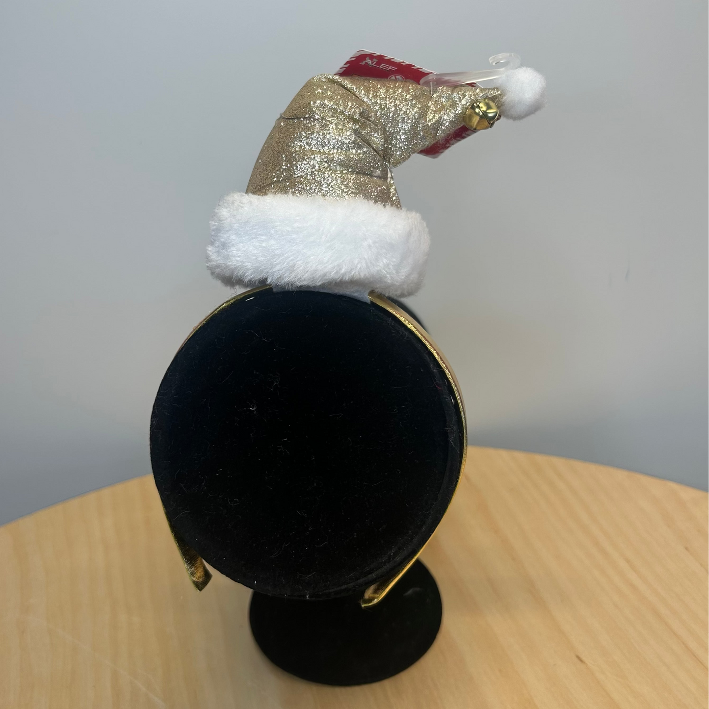Glitzy Gold Light Up Santa Headband