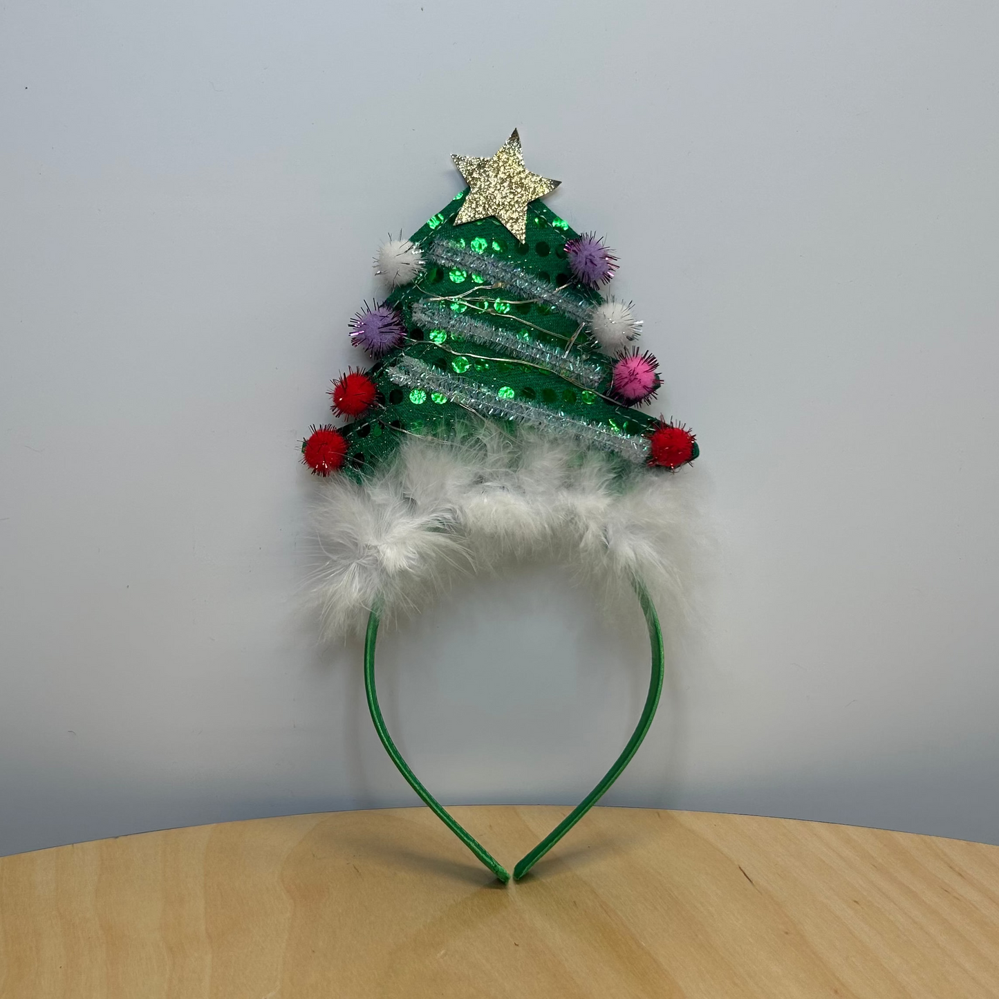 Light Up Christmas Tree Headband