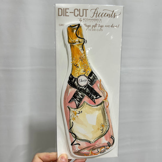 Load image into Gallery viewer, Handpainted Diecut Champagne Bottles Table Accents
