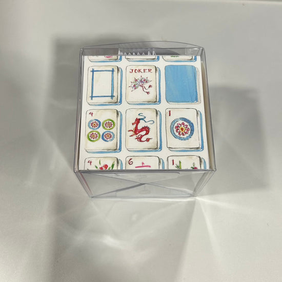 Handpainted Mahjong Enclosure Card Set