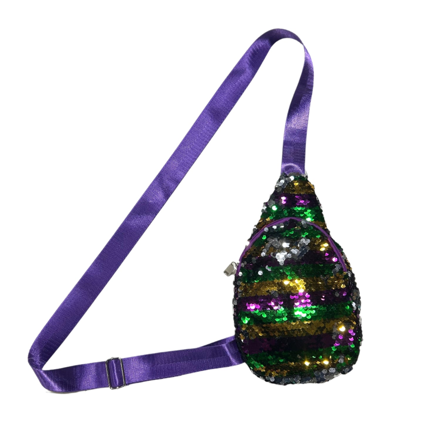 Mardi Gras Sequin Shoulder Bag
