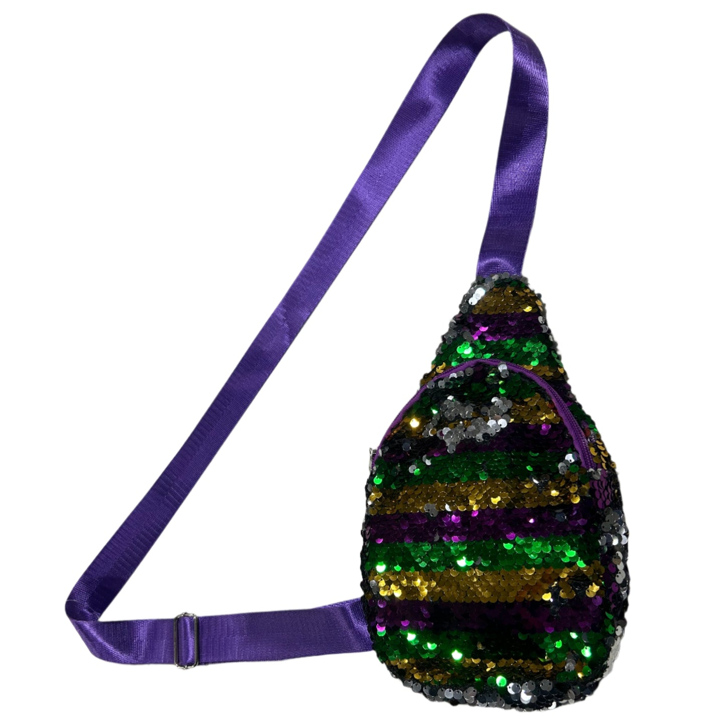 Mardi Gras Sequin Shoulder Bag
