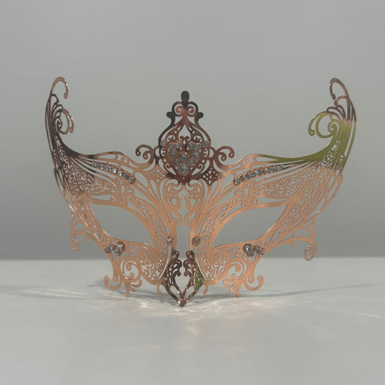 Copper Mask with Rhinestones