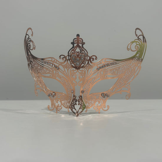 Copper Mask with Rhinestones
