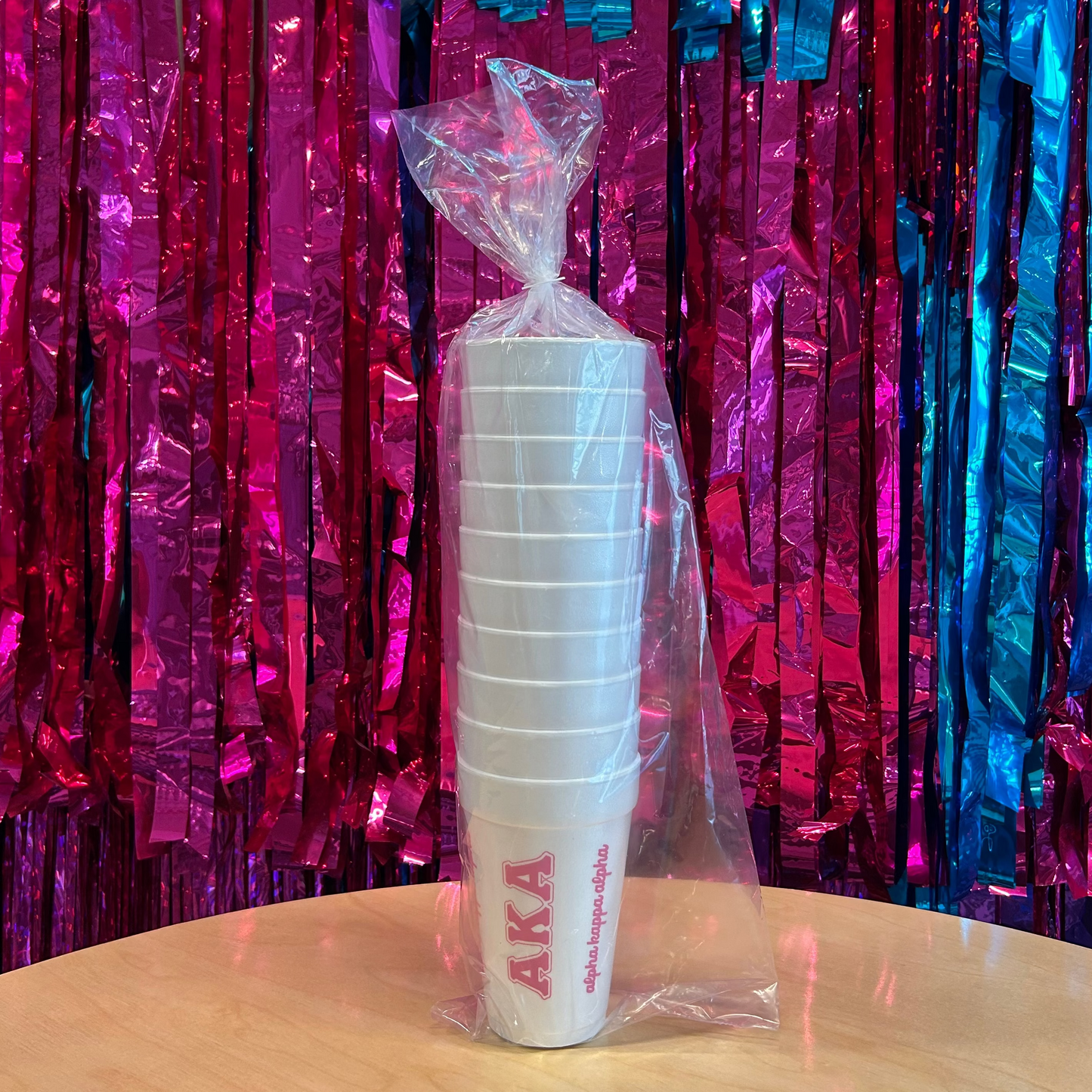 Alpha Kappa Alpha Foam Cups