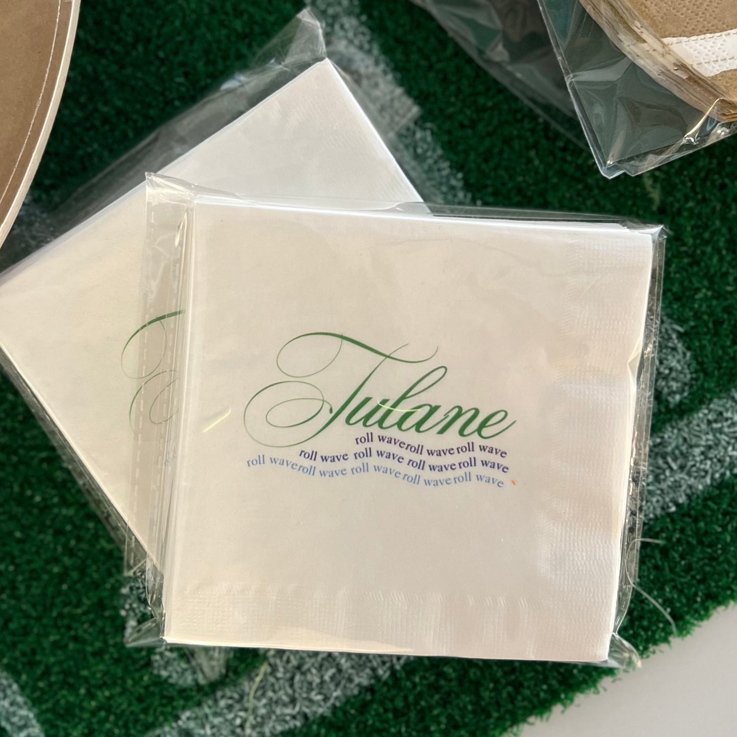 Load image into Gallery viewer, Tulane Custom Cocktail Napkins
