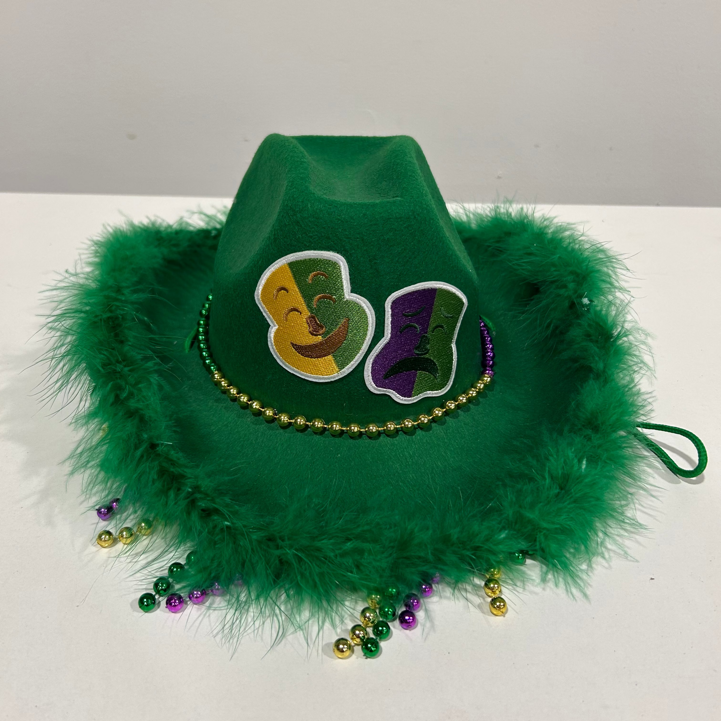 Custom Mardi Gras Cowboy Hat