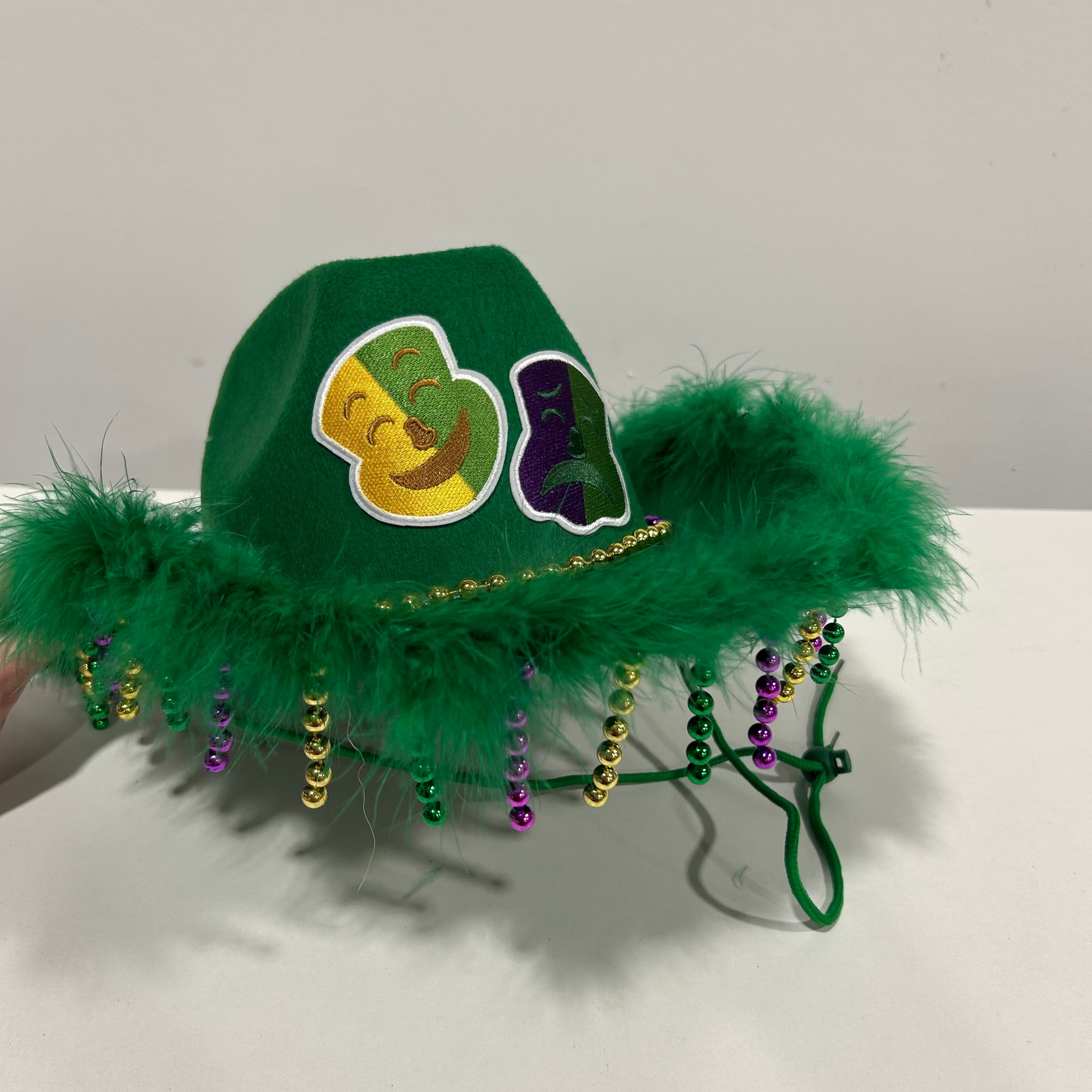 Custom Mardi Gras Cowboy Hat