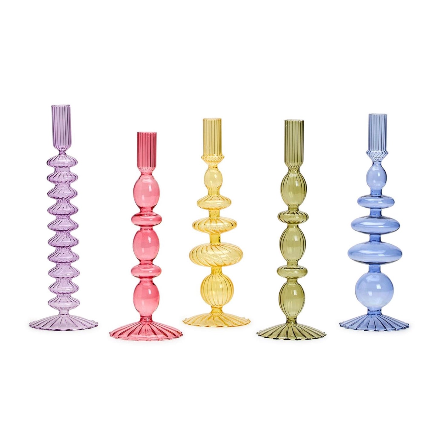 Glass Candleholders