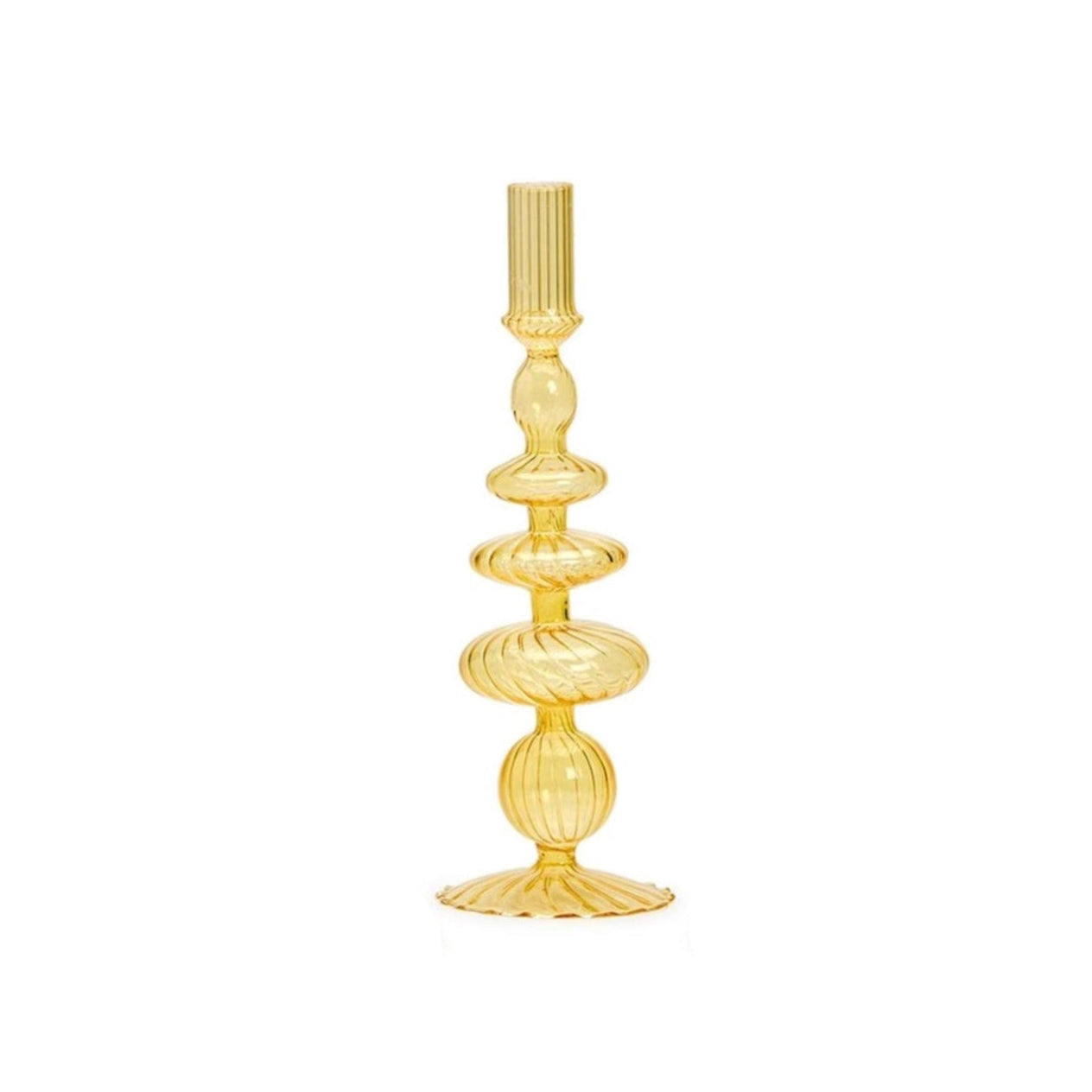 Glass Candleholders