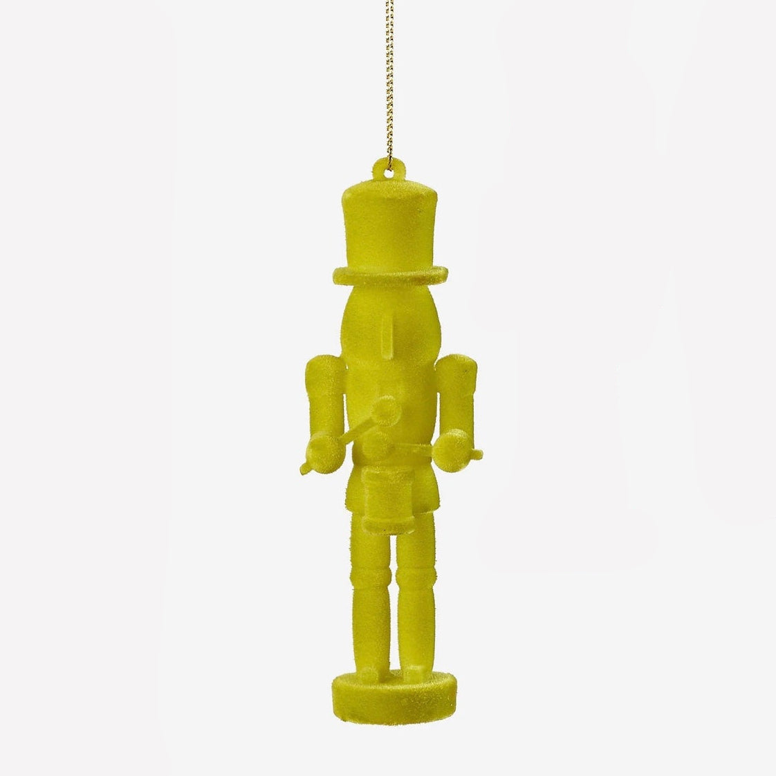 Flocked Toy Soldier Ornament