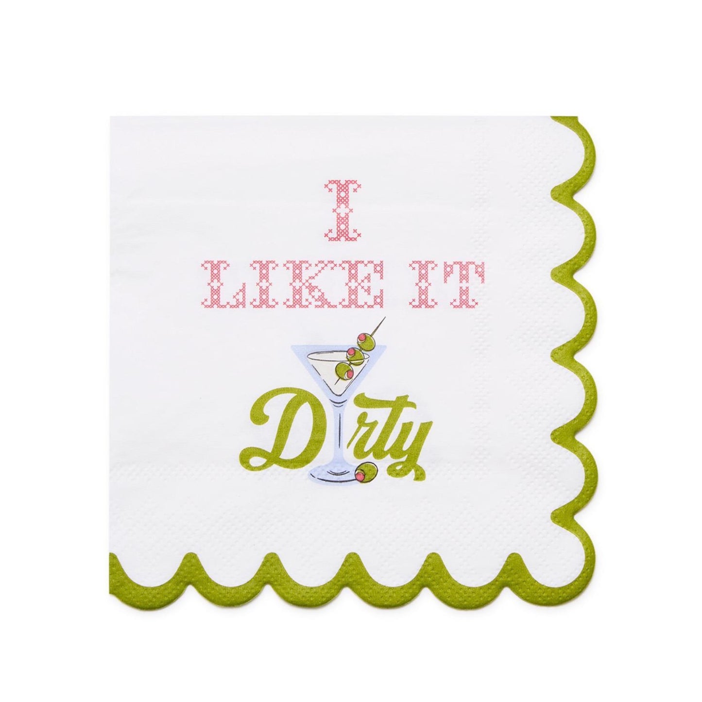 I Like It Dirty Martini Napkins