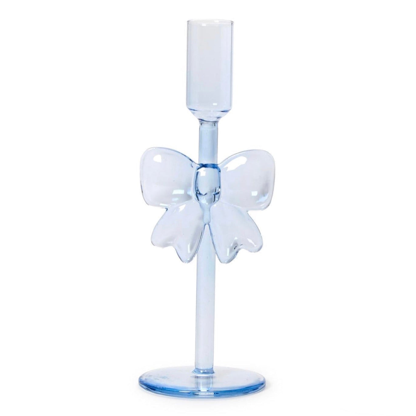 Glass Bow Candleholders