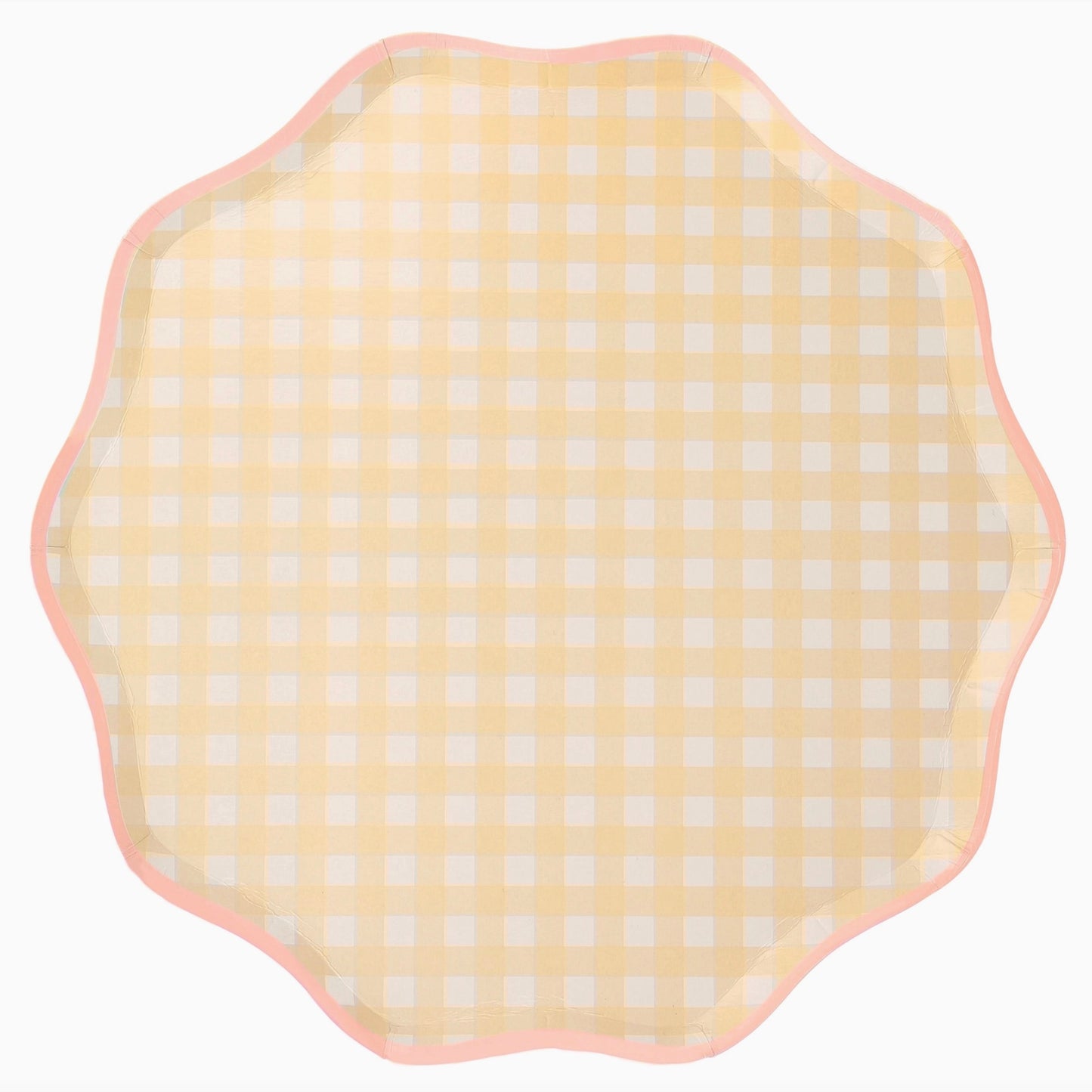 Gingham Dinner Plates