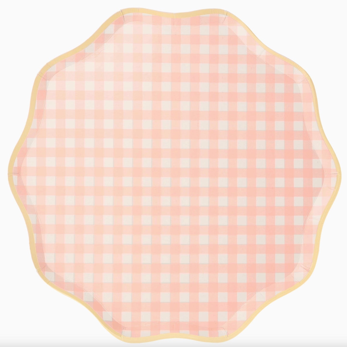 Gingham Dinner Plates
