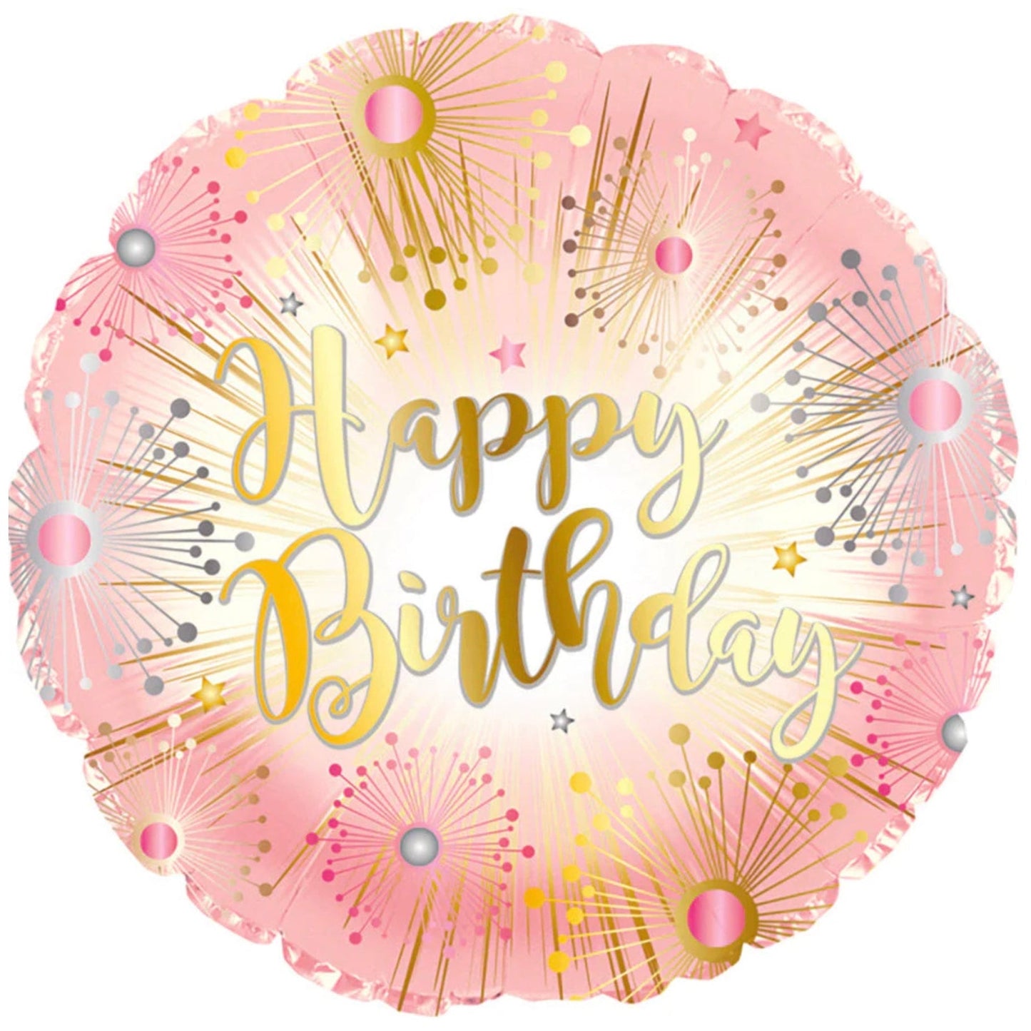 17" Rose Gold Birthday Mylar