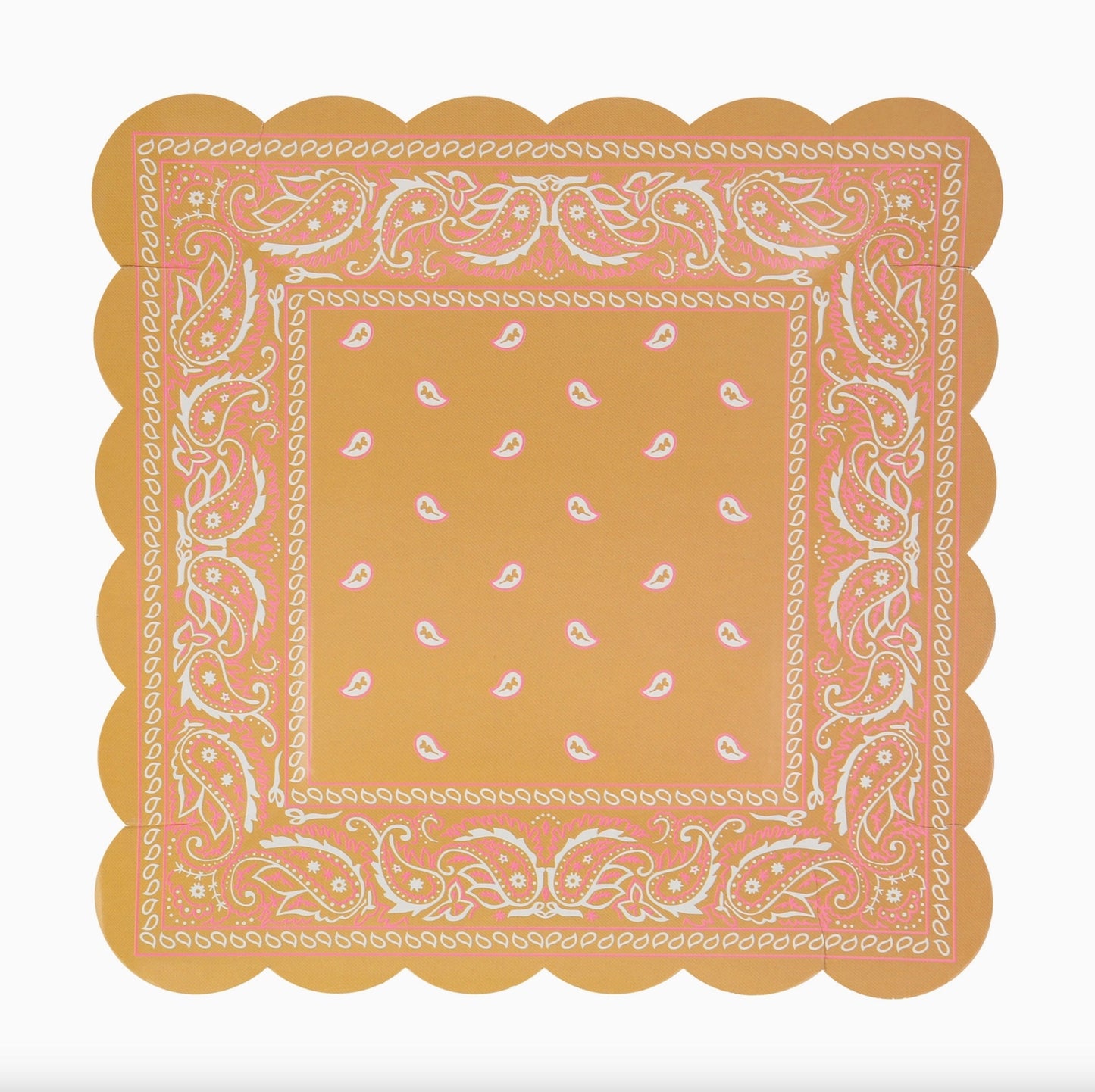 Western Bandana Square Plates