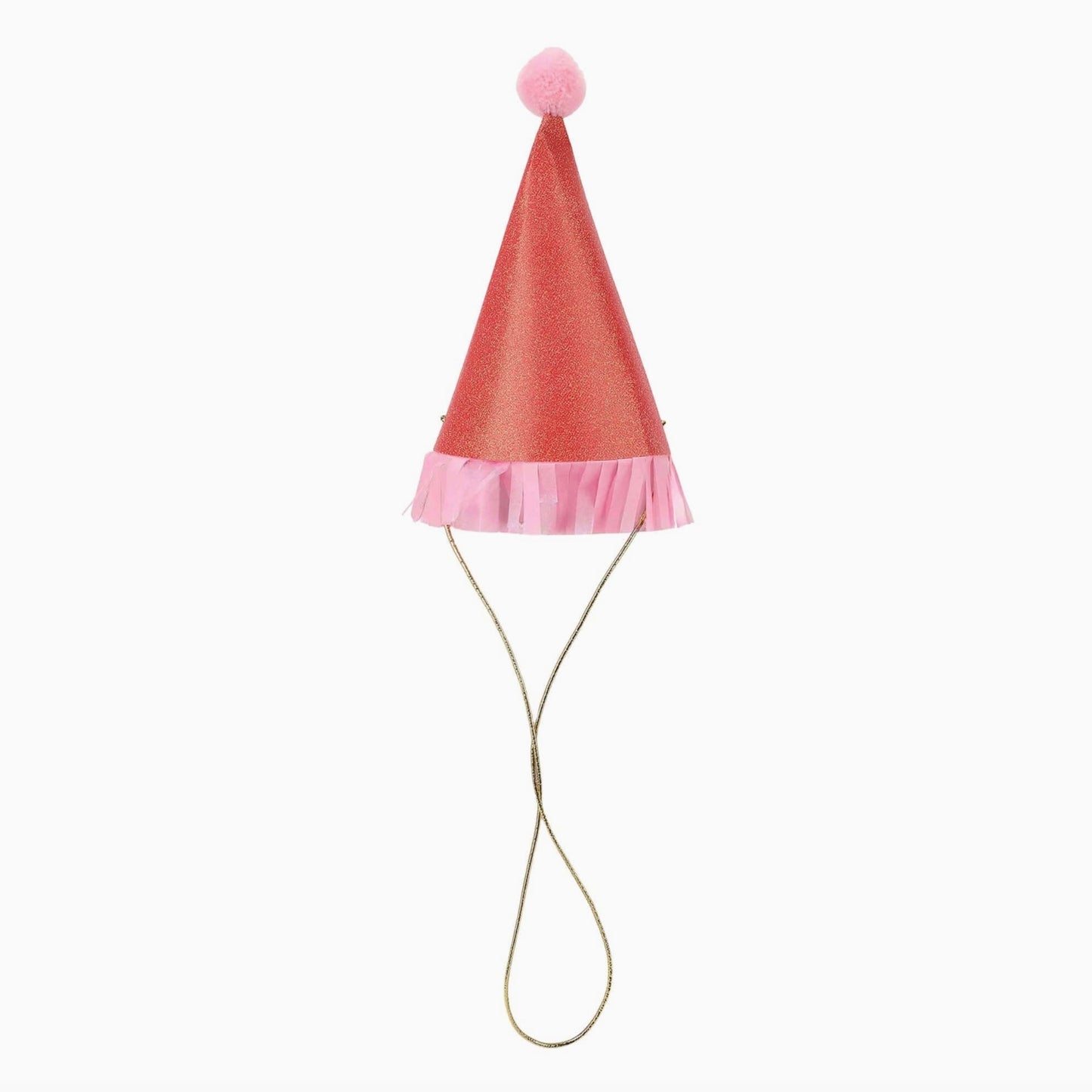 Mini Glitter Fringe Party Hats
