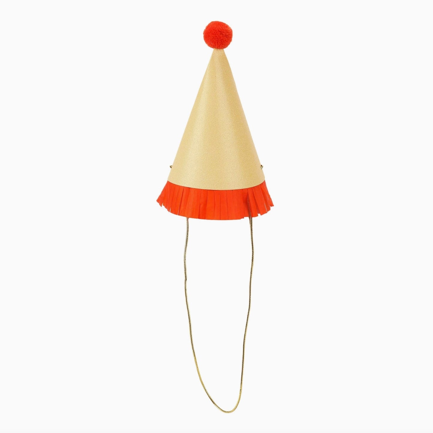 Mini Glitter Fringe Party Hats