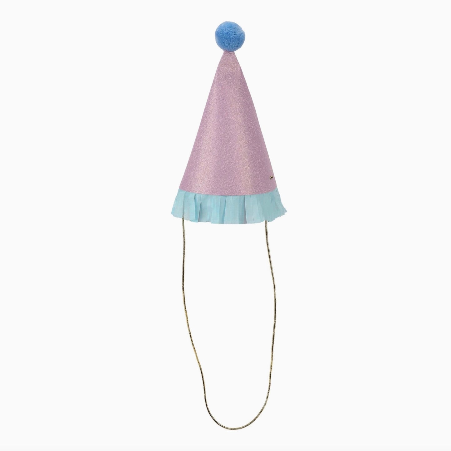 Mini Glitter Fringe Party Hats