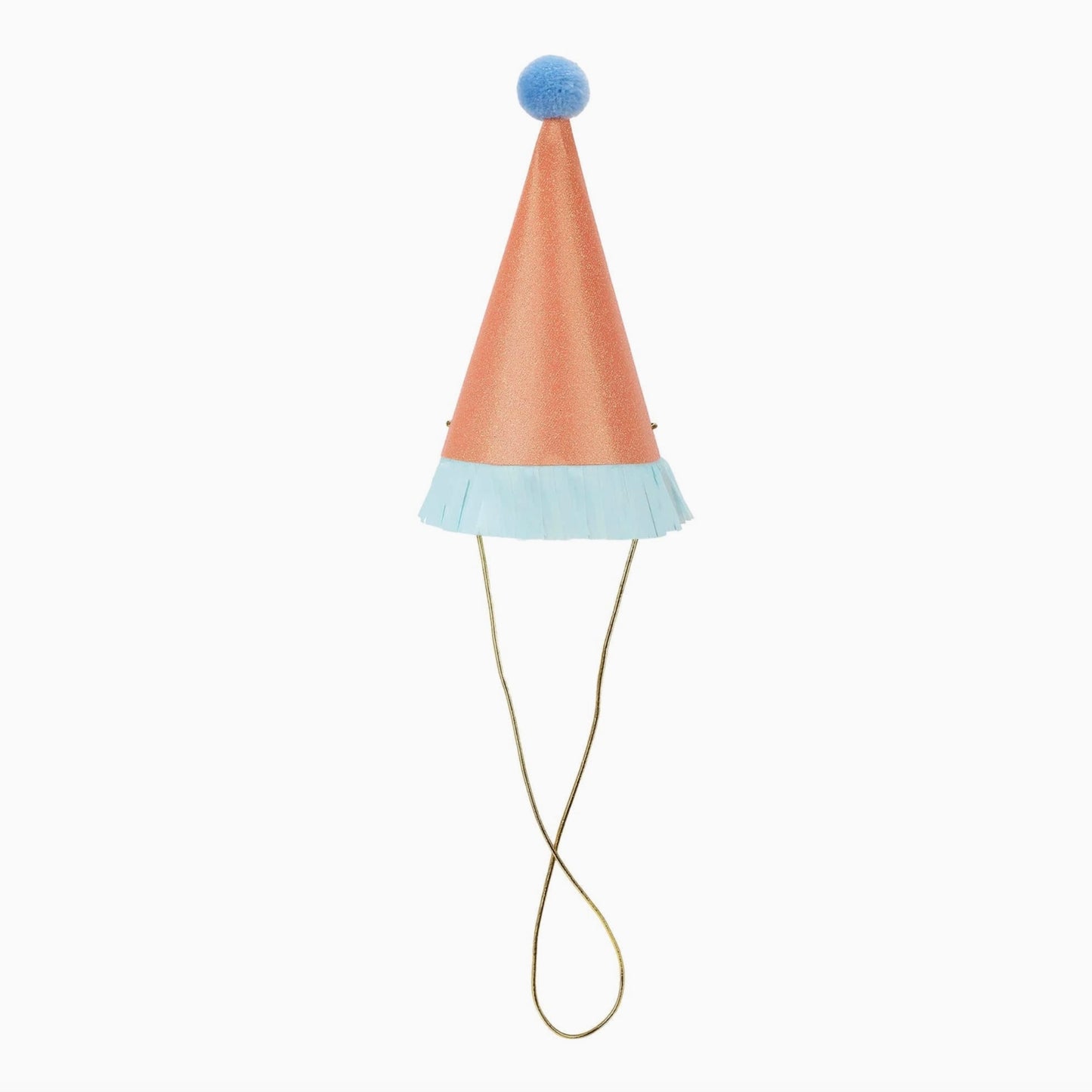 Mini Glitter Fringe Party Hats