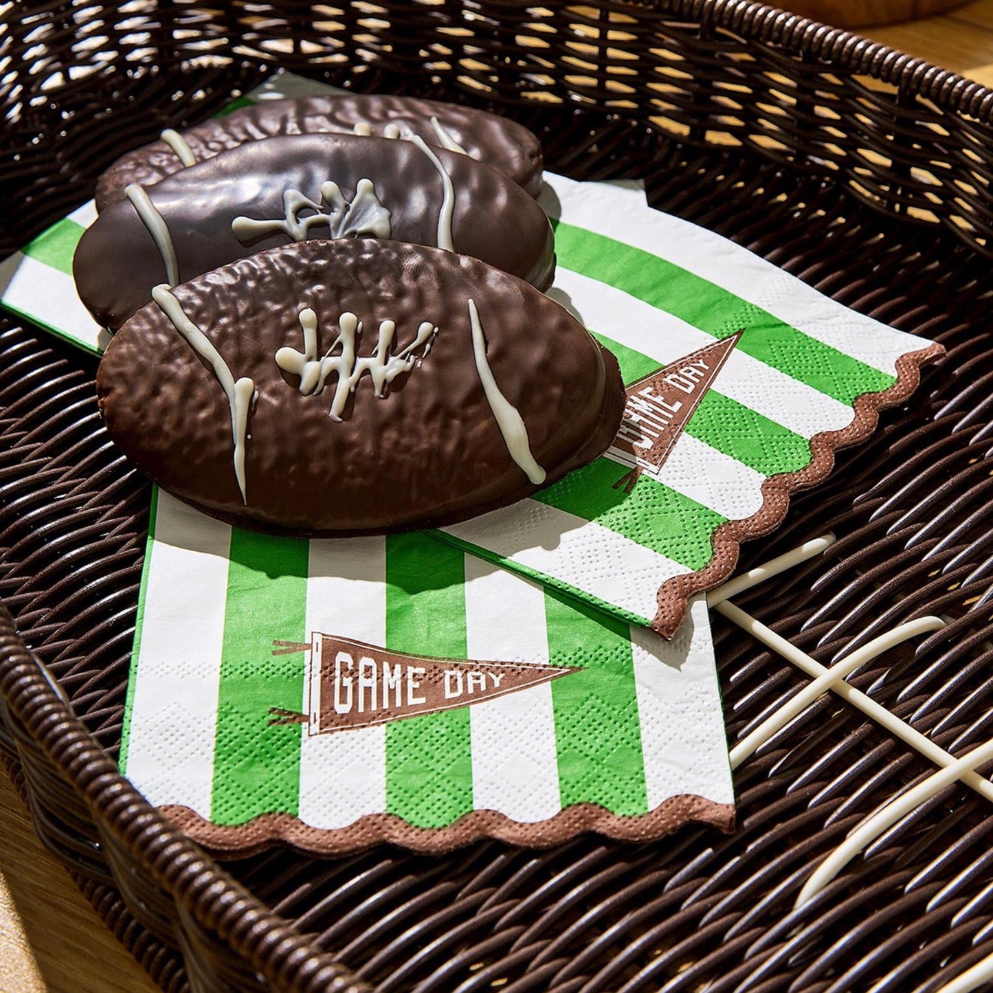 Game Day Scalloped Guest Towels