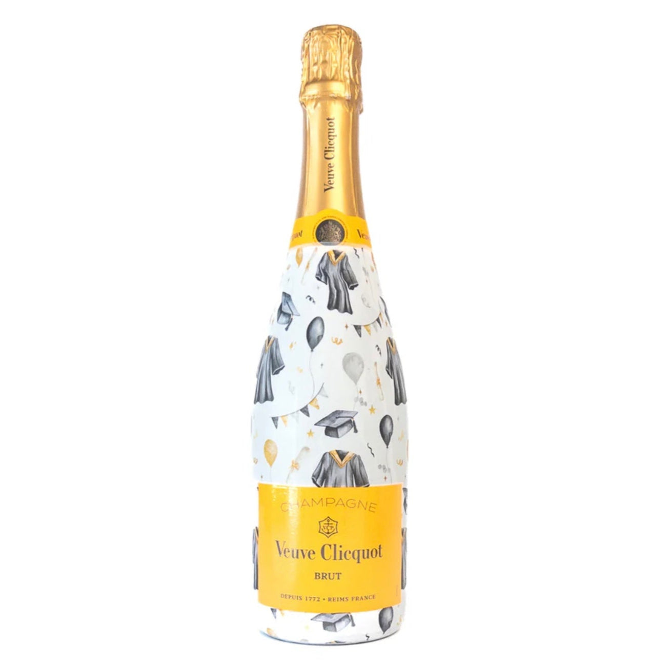Beau Bottles Black and Gold Graduation - Veuve Edition