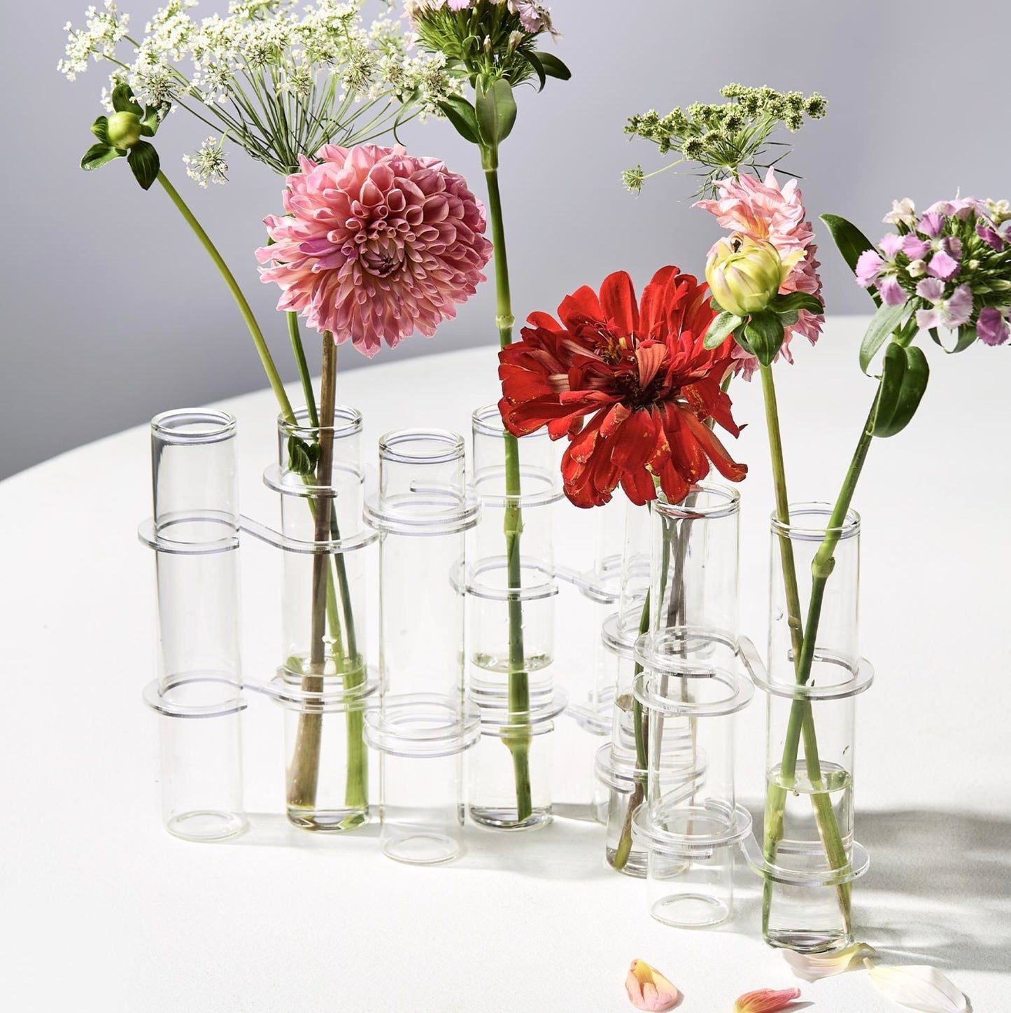 Hinged Tube Flower Vases