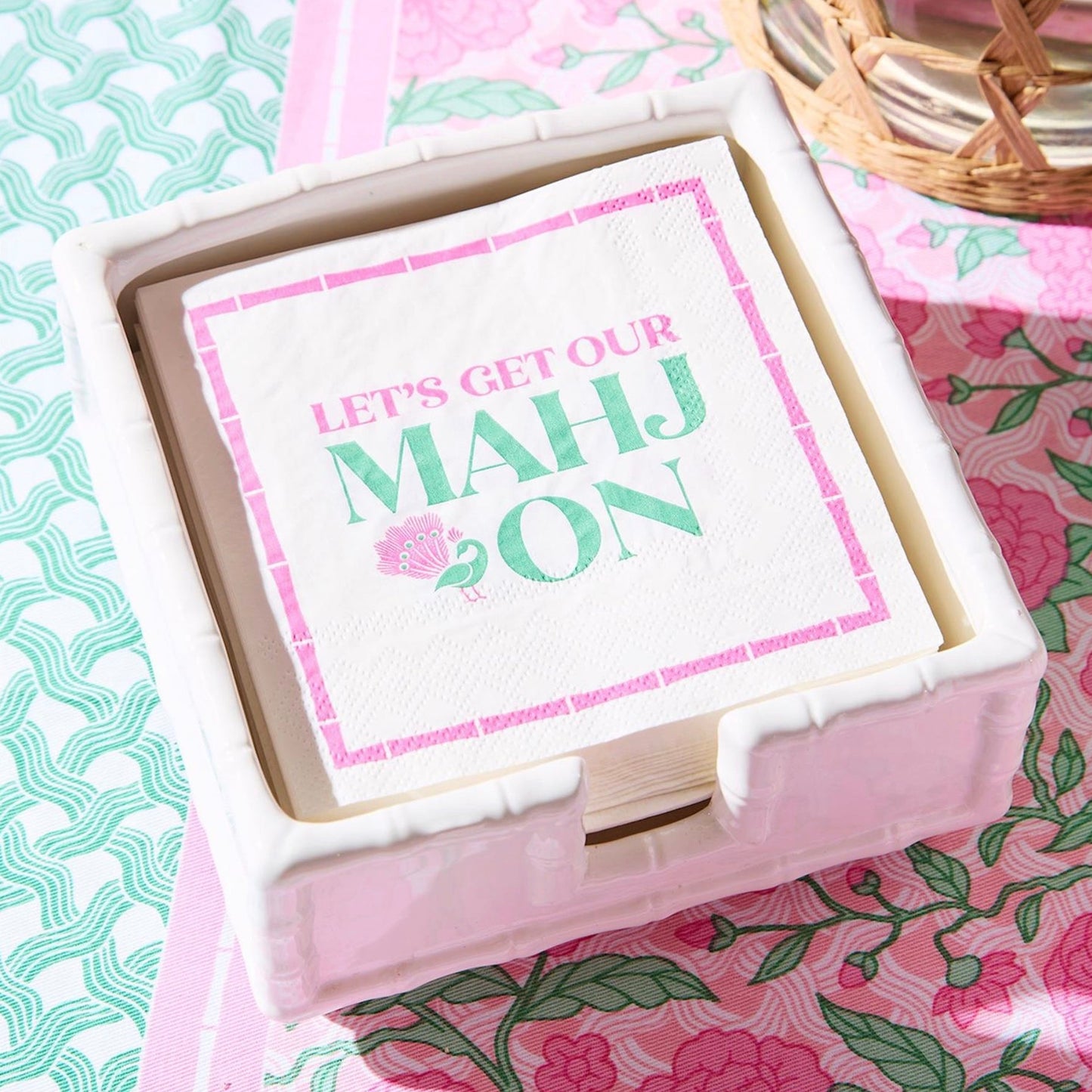 Let's Mahj On Cocktail Napkins