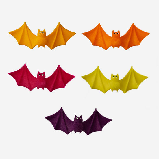 18" Hanging Flocked Bat