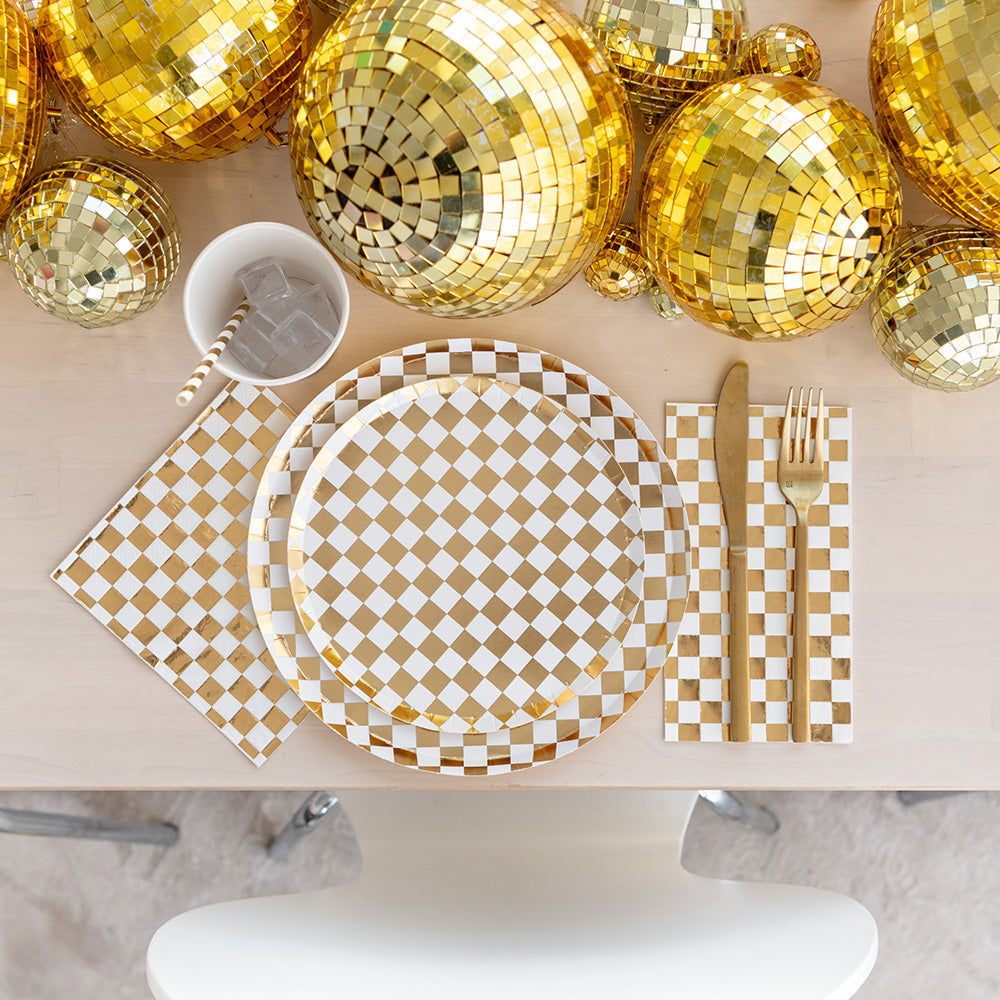 Gold Clash Dessert Plates