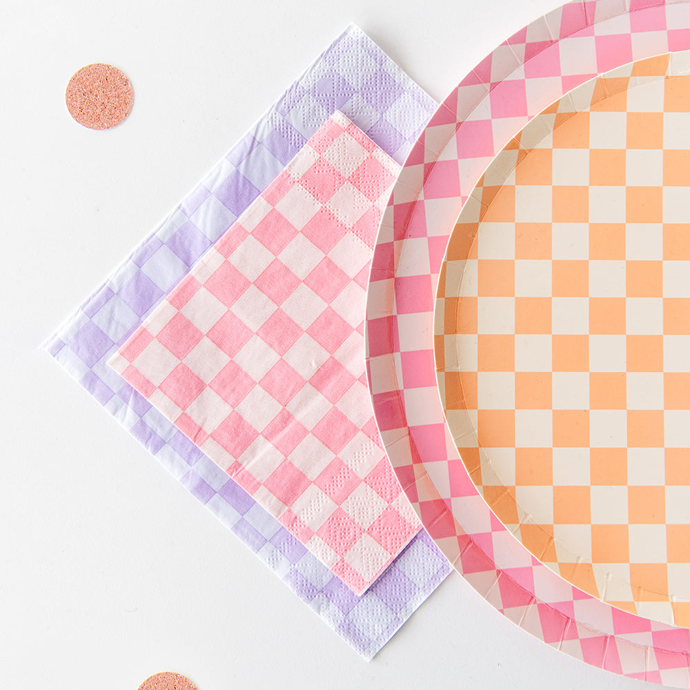 Purple Posse Large Napkin