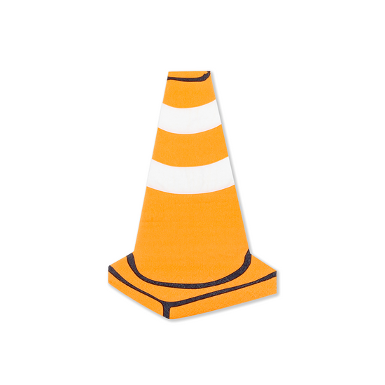 Under Construction Traffic Cone Petite Napkins