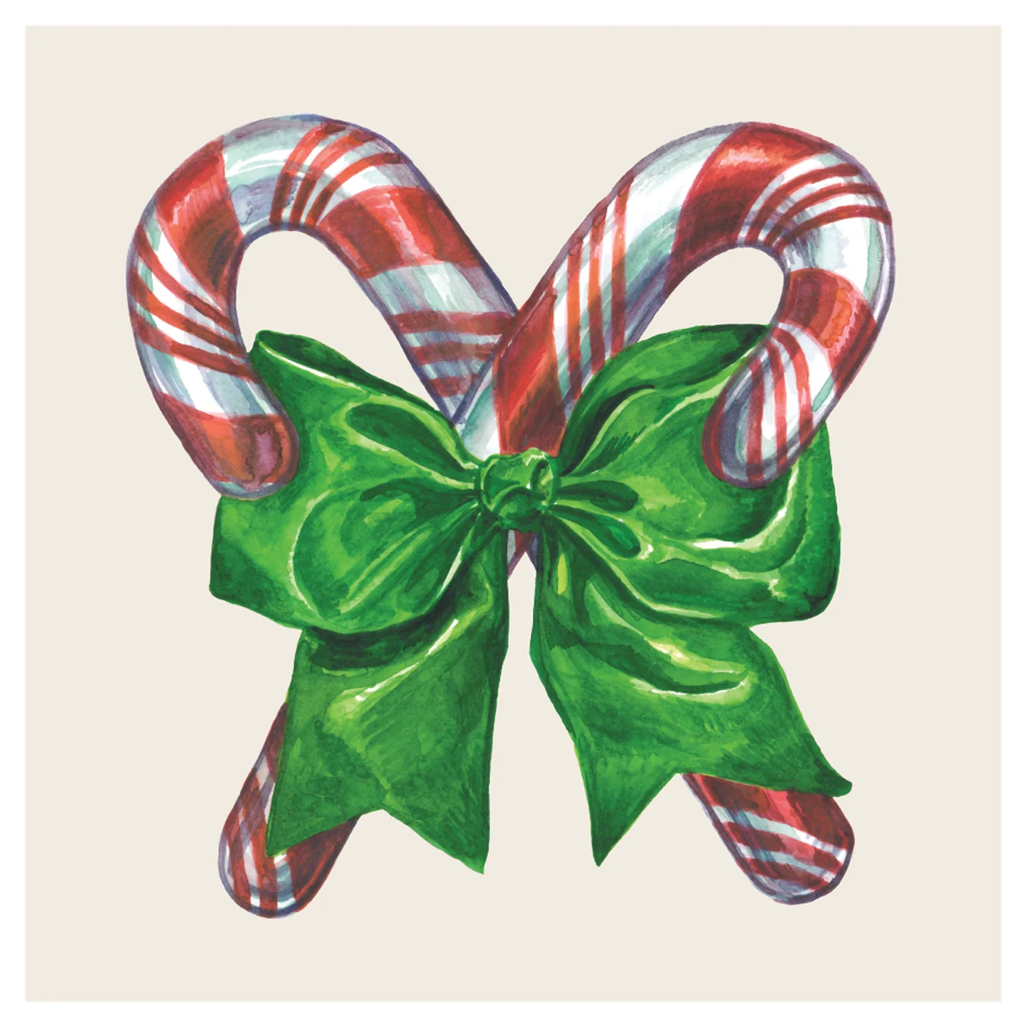 Candy Cane Cocktail Napkins