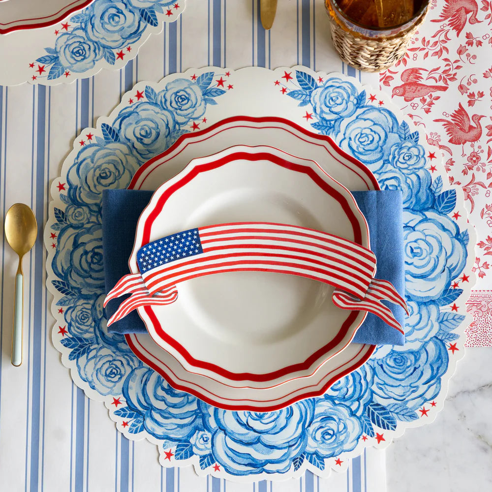American Flag Banner Table Accent