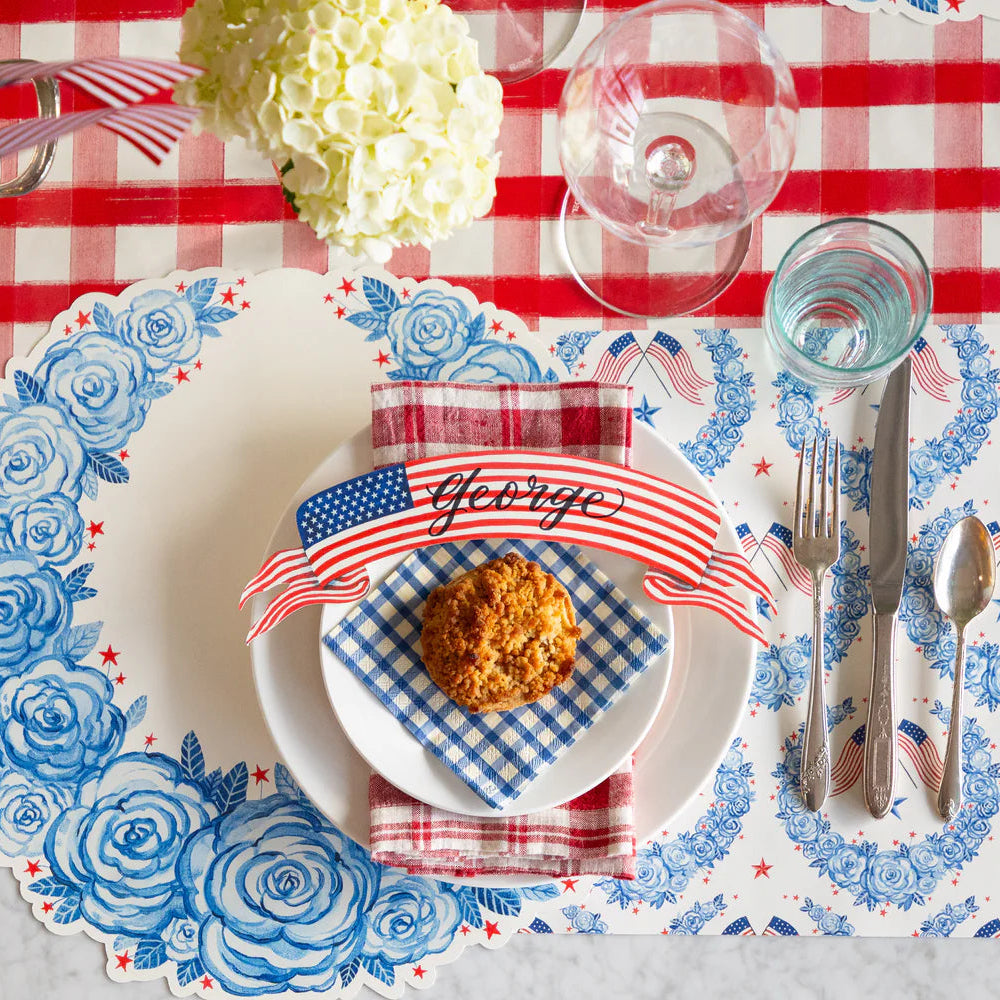 American Flag Banner Table Accent
