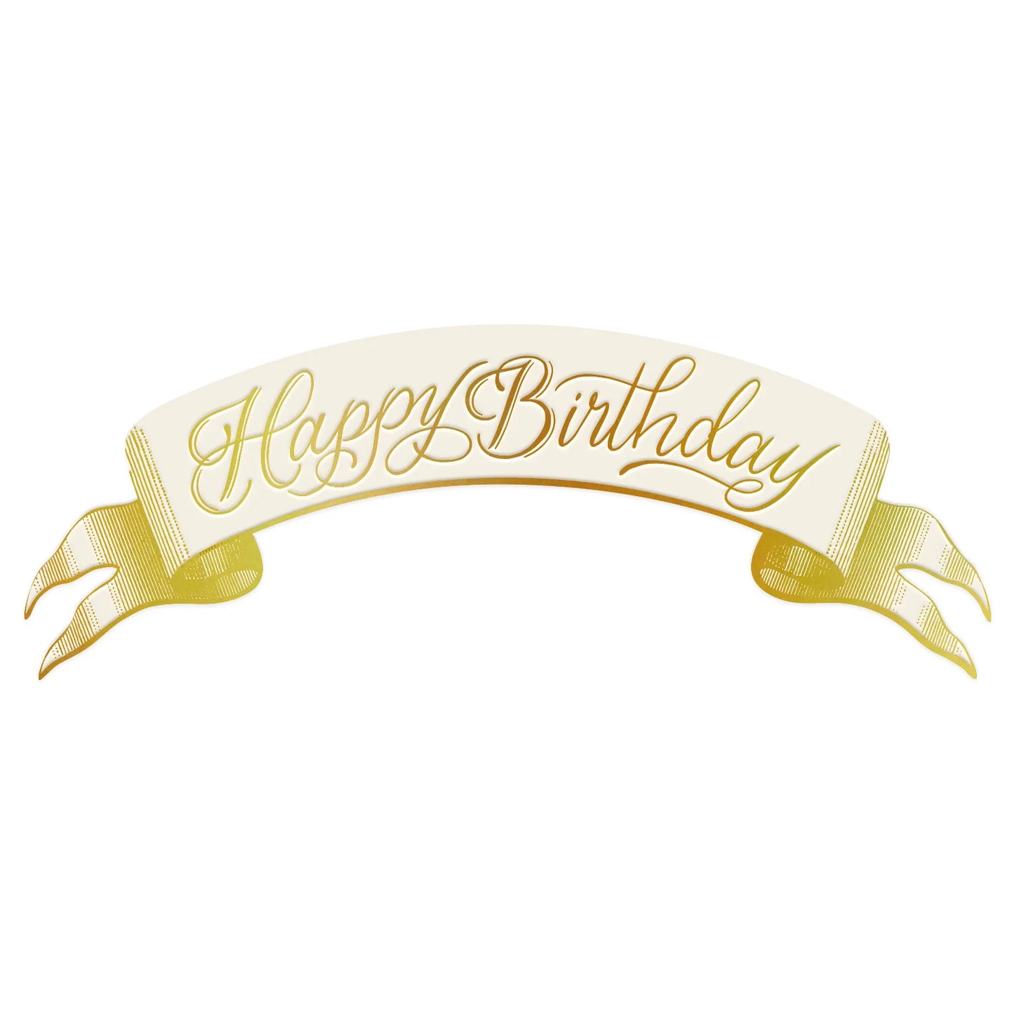 Happy Birthday Banner Table Accent