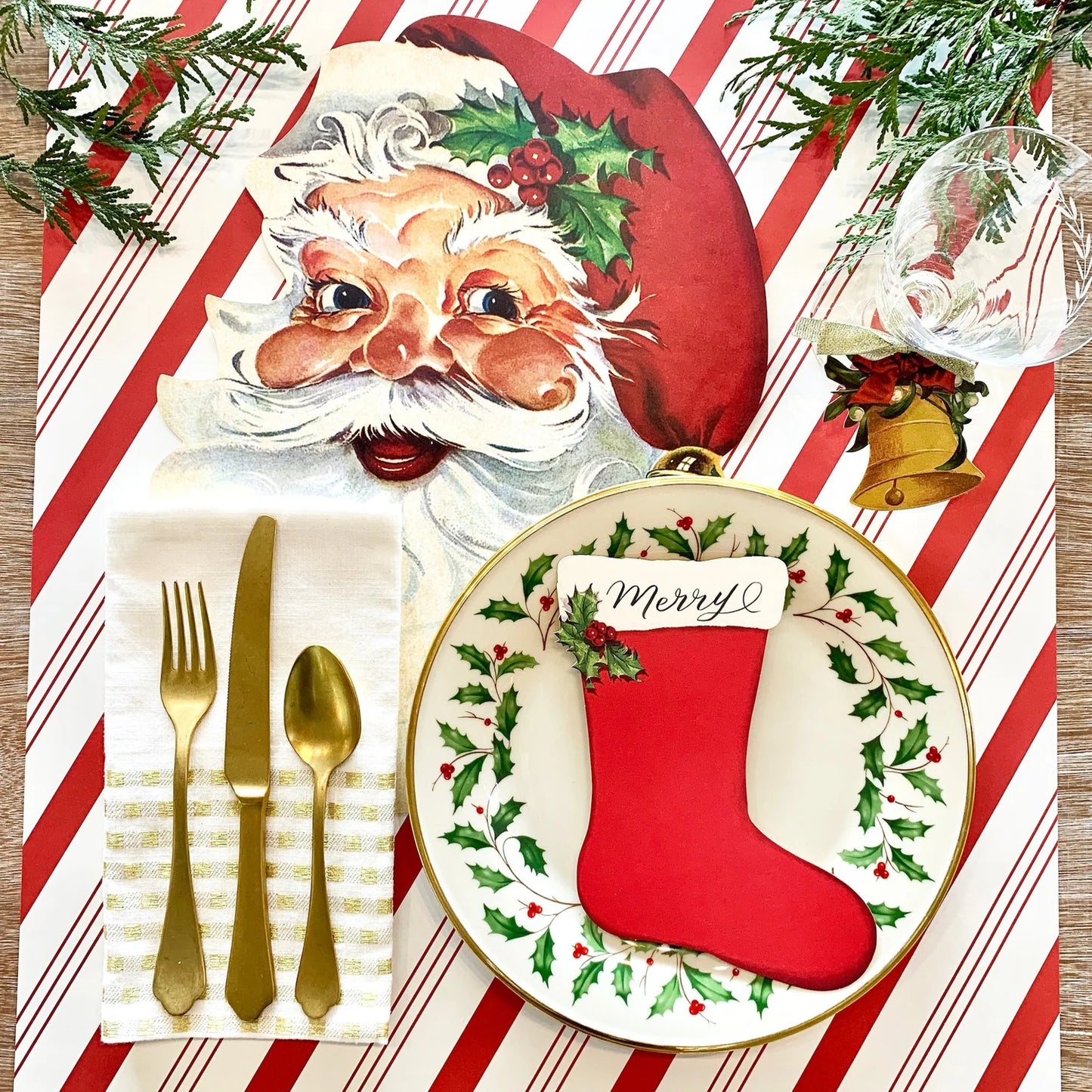 Die Cut Santa Placemat