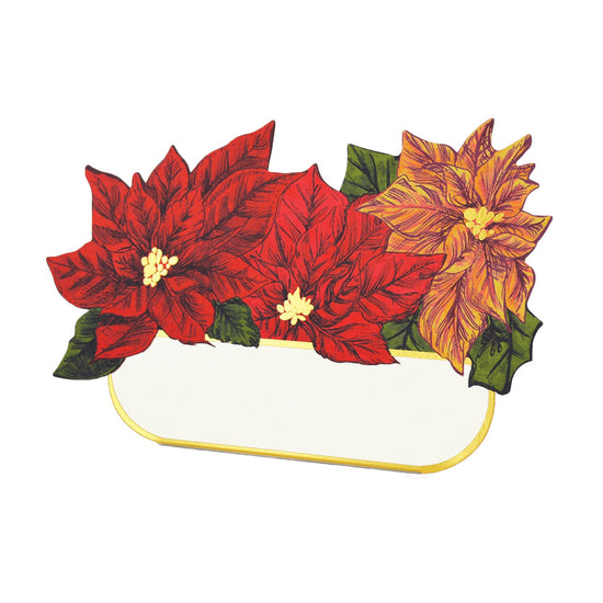 Poinsettia Place Card