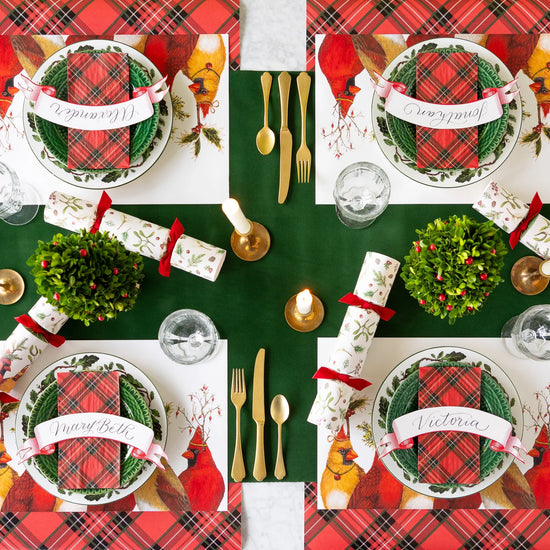 Green Flocked Runner