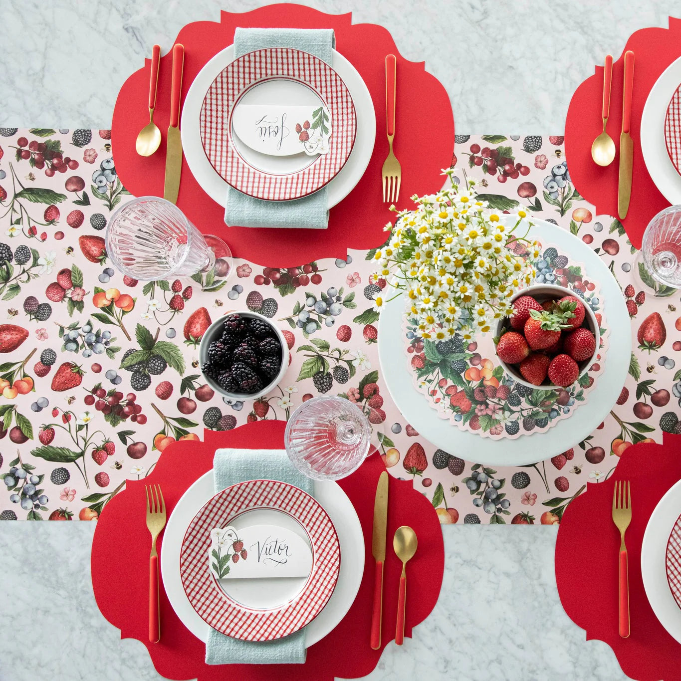 Red French Frame Placemat