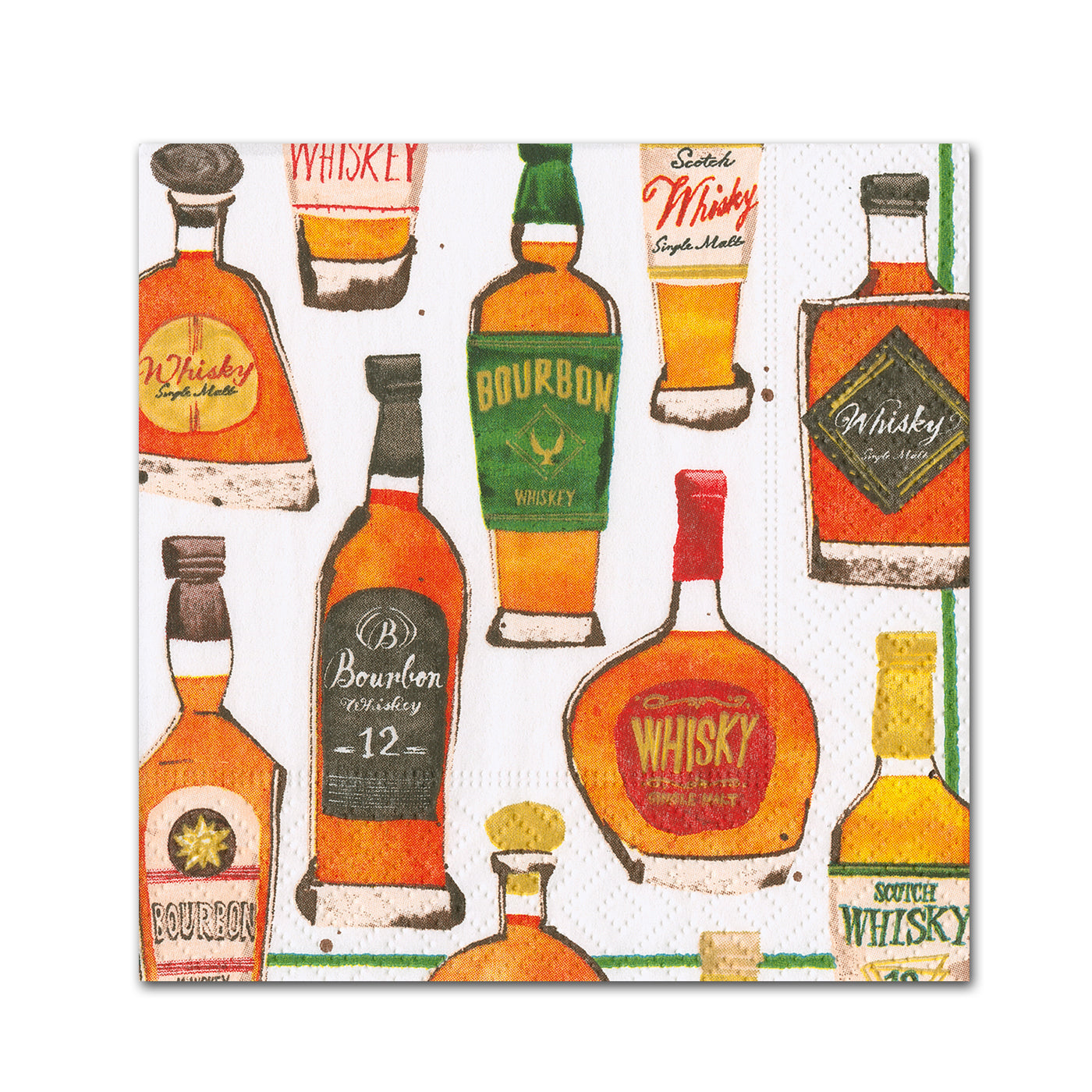 Whiskey Tasting Cocktail Napkins