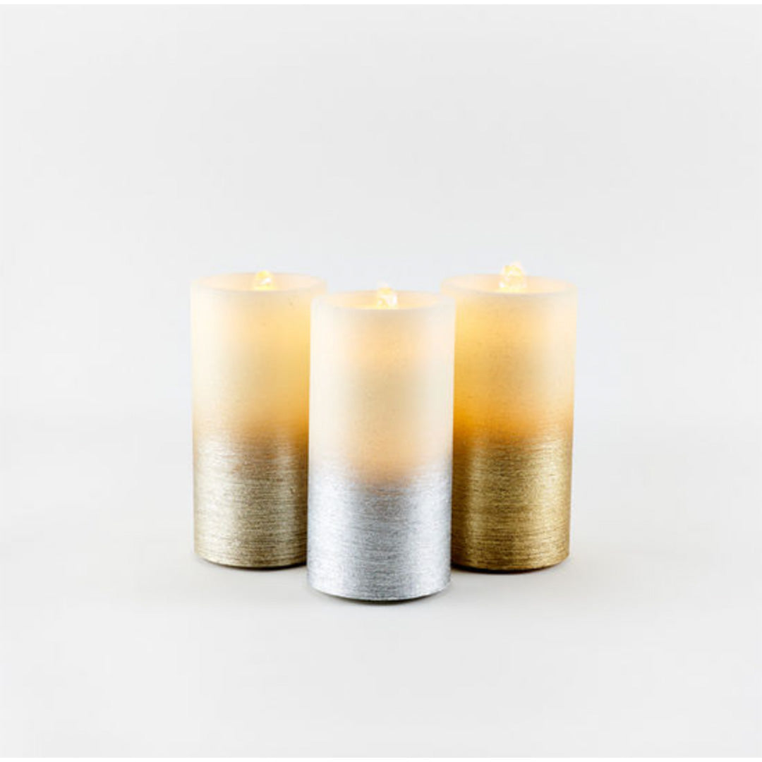 Ombre Metallic Water Wick Candle