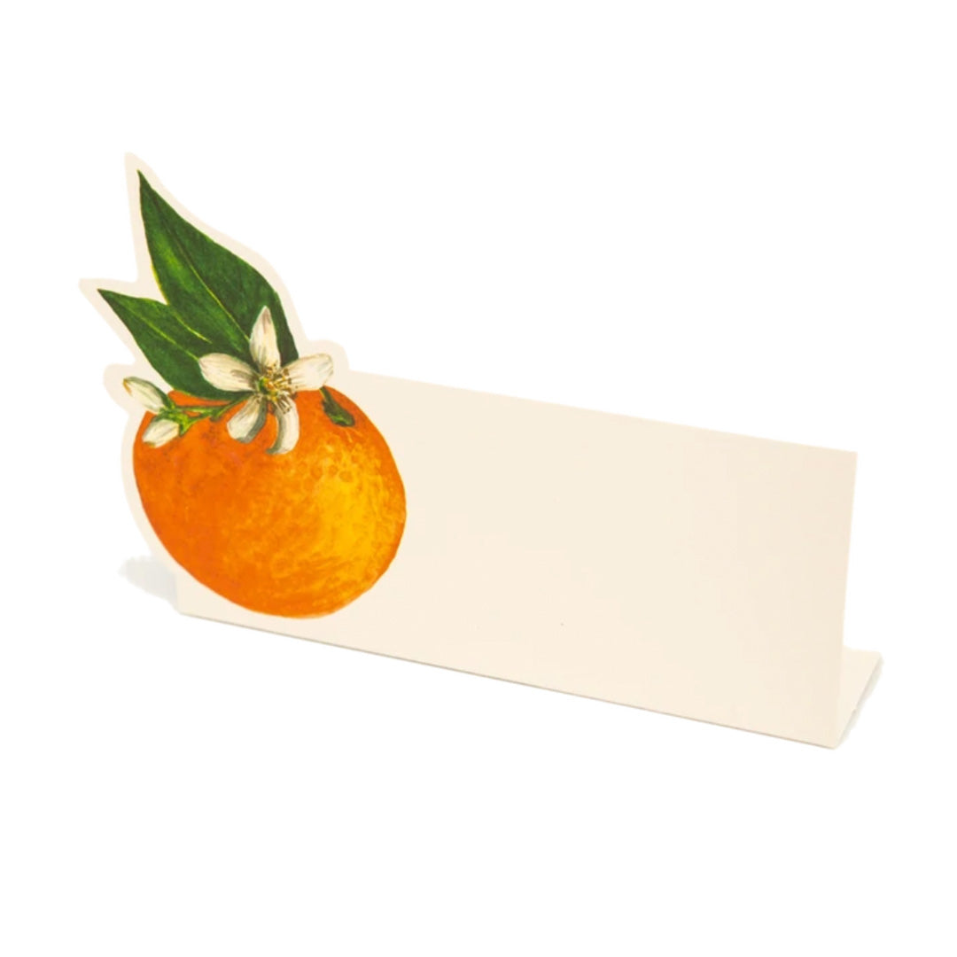 Orange Orchid Place Card